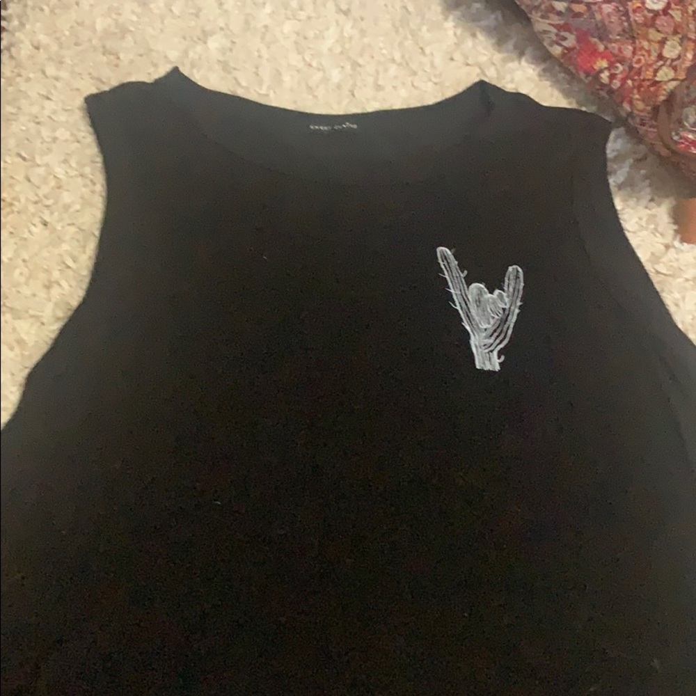 A black tank top